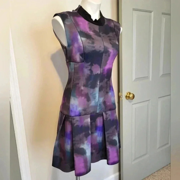 Rebecca Taylor Floral Haze Mock Neck Dress(2) - Picture 2 of 11